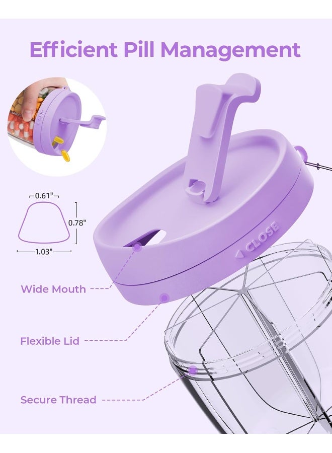 AMOOS Cute Pill Dispenser With 7 Large Compartments - Image 4